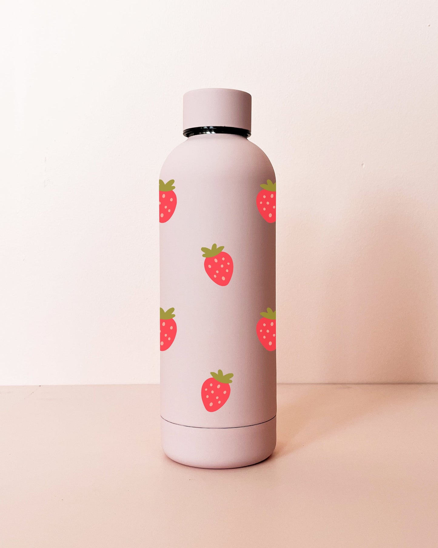 Bouteille en acier inox 17oz - rose pâle Fraises MÖMYboutique