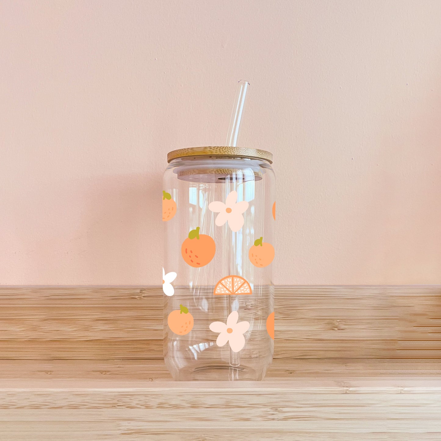 Verre boho - fleurs et agrumes MÖMYboutique