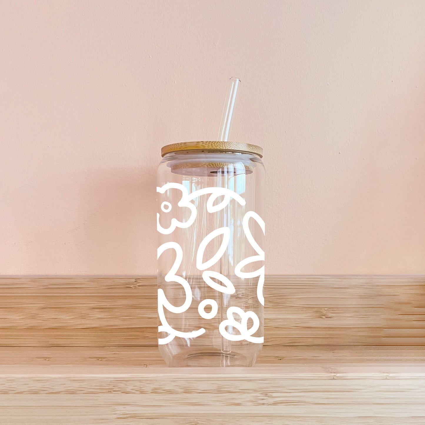 Verre boho - fleurs sketch MÖMYboutique
