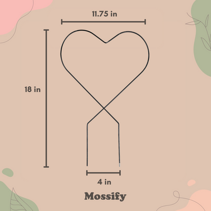 Heart "Give Love" Metal Trellis Mossify