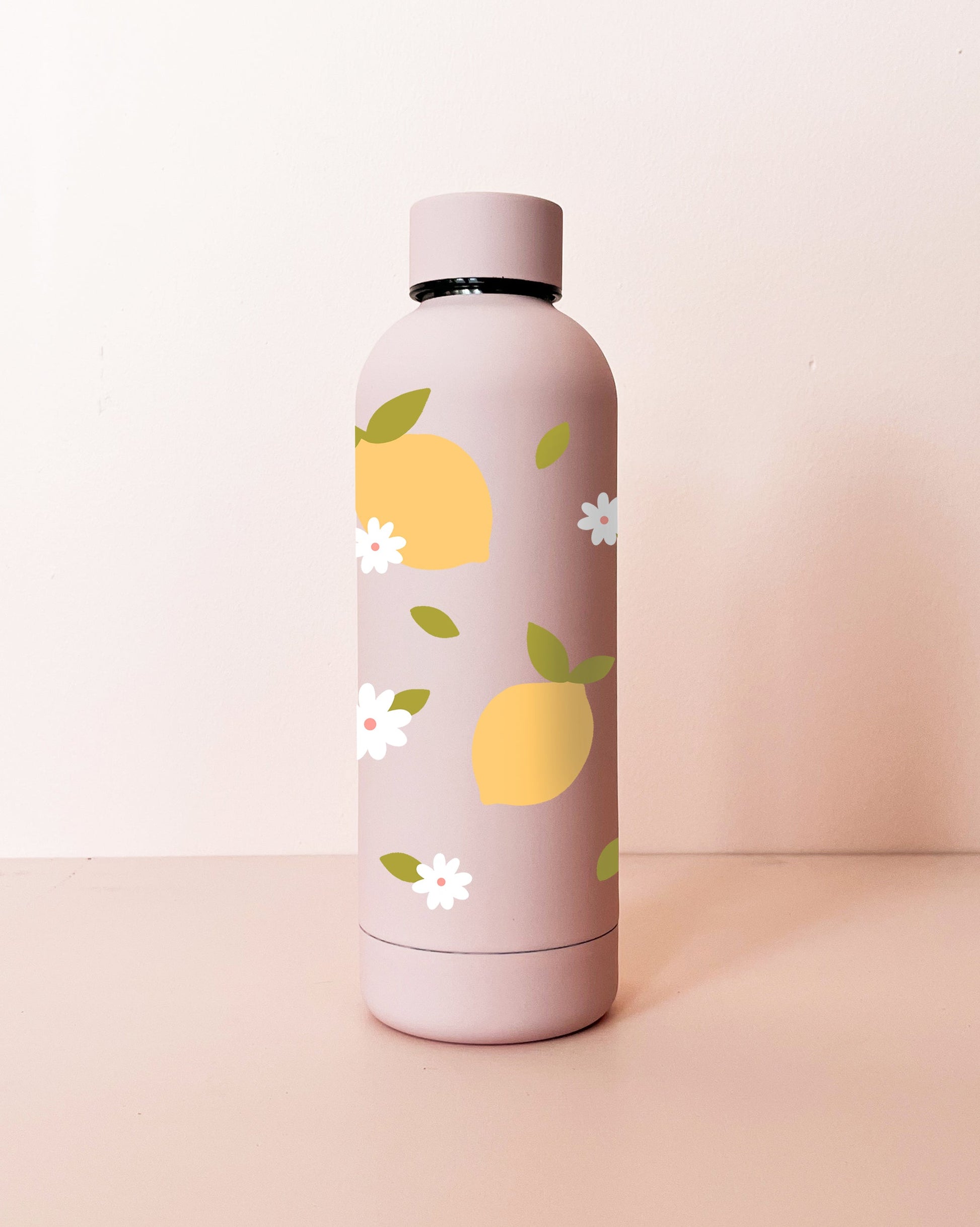 Bouteille en acier inox 17oz - rose pâle Citrons MÖMYboutique
