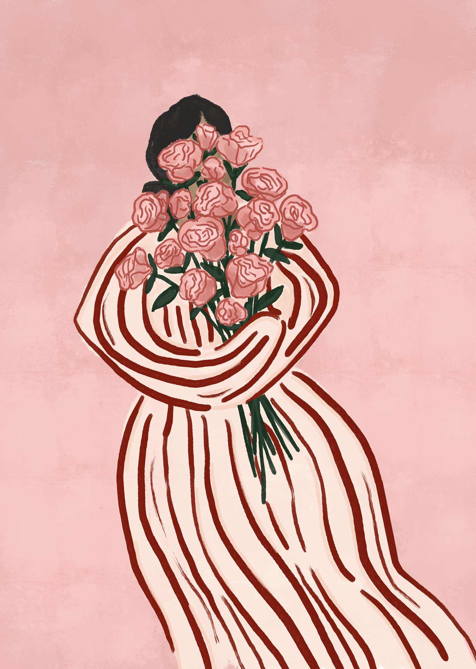Bouquet of Flowers Art Print Mimi & August
