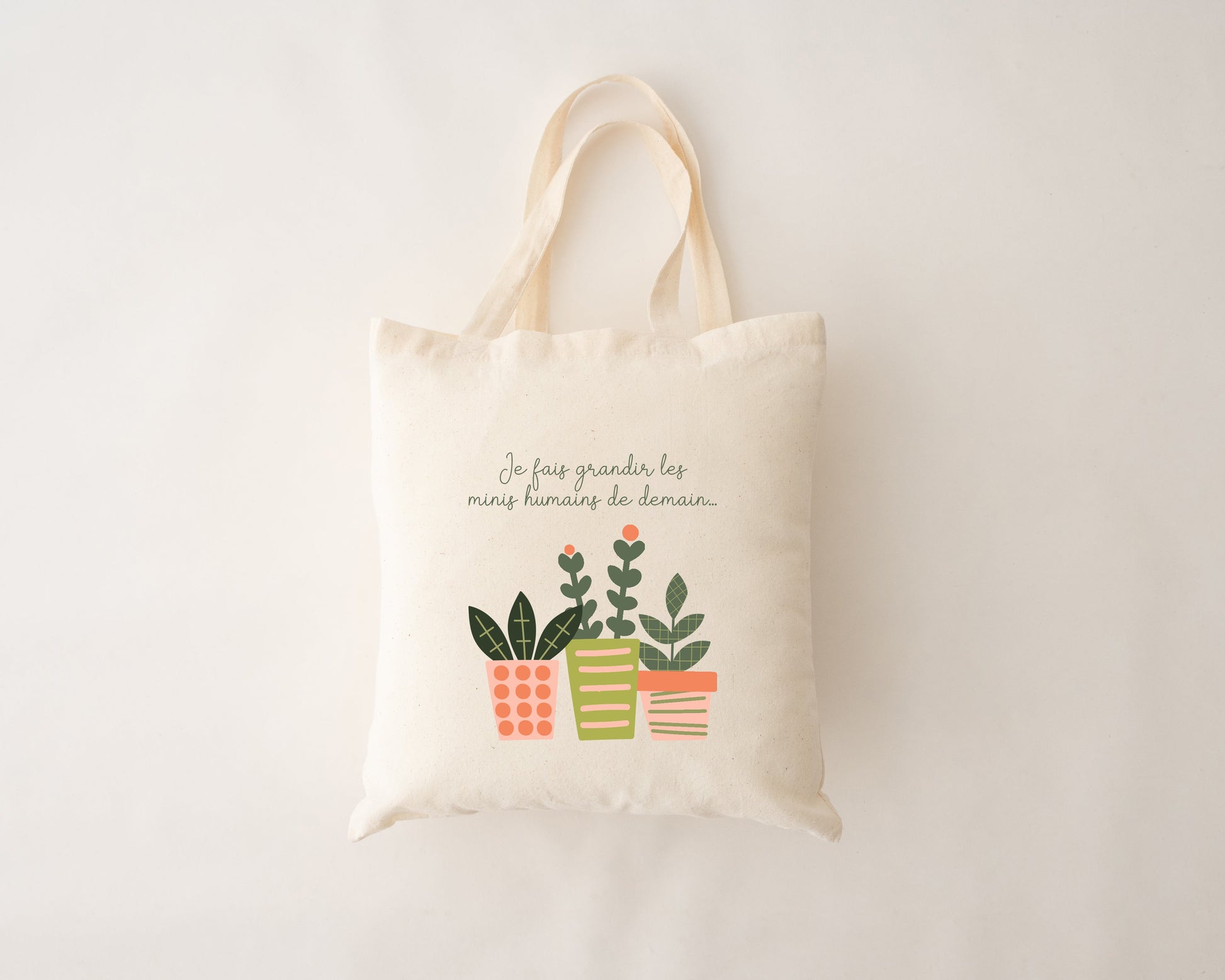 Sac réutilisable - Je fais grandir les minis humains de demain MÖMYboutique