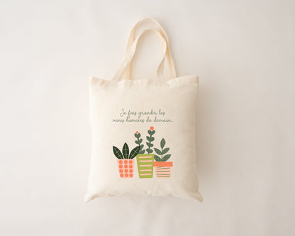 Sac réutilisable - Je fais grandir les minis humains de demain MÖMYboutique