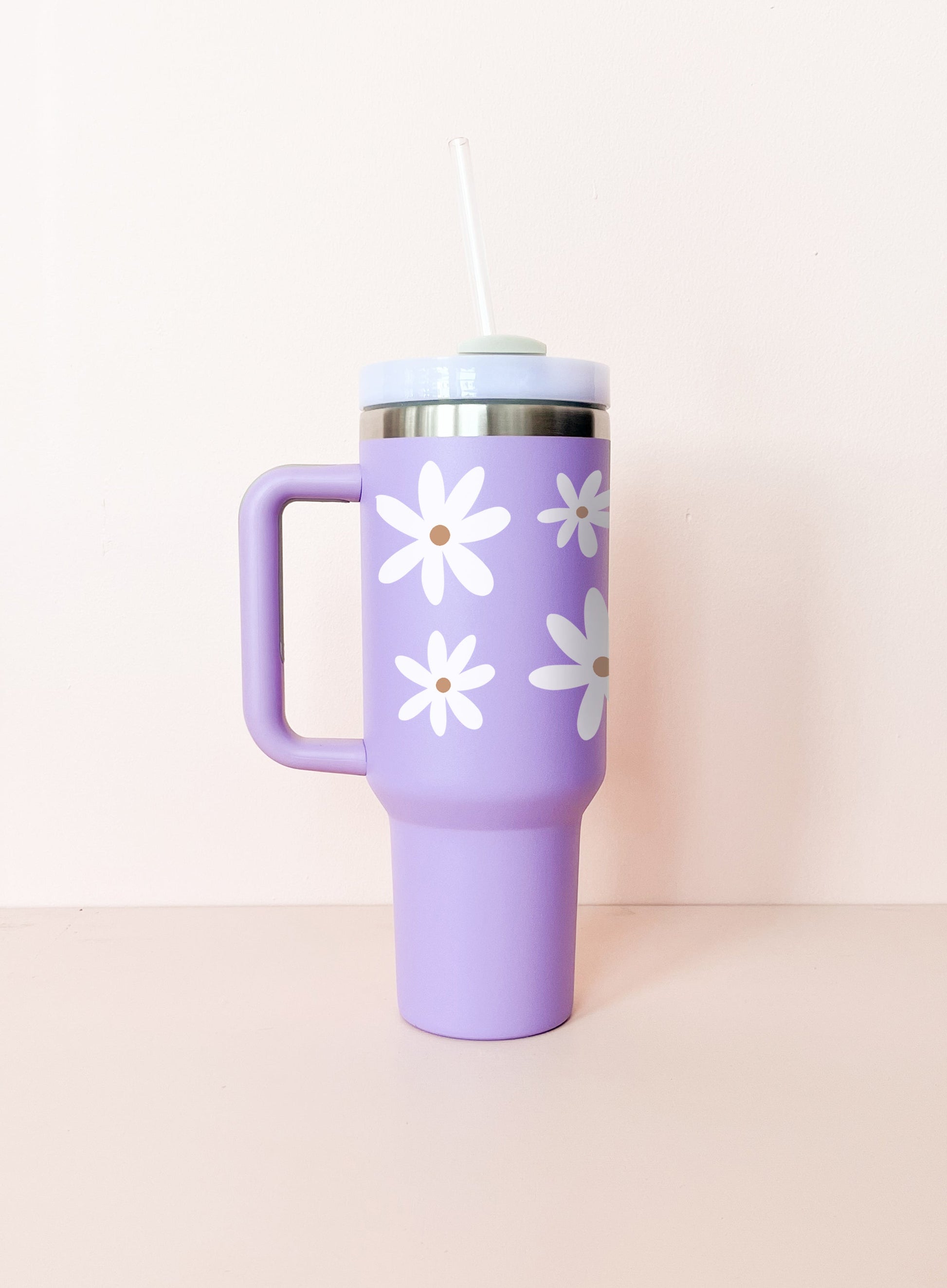 Gobelet isotherme 40oz - lavande Marguerites MÖMYboutique