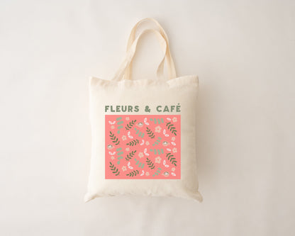 Sac réutilisable - fleurs & café MÖMYboutique