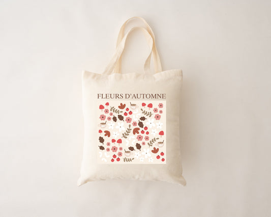Sac réutilisable - fleurs d'automne MÖMYboutique