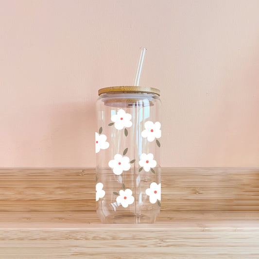 Verre boho - fleurs d'hiver MÖMYboutique