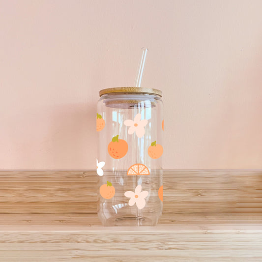 Verre boho - fleurs et agrumes MÖMYboutique