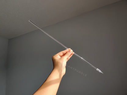 Straight Plant Stakes - Available In 6mm and 8mm Clear Acrylic The Plant Puddle
