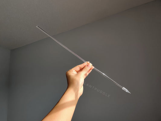 Straight Plant Stakes - Available In 6mm and 8mm Clear Acrylic The Plant Puddle