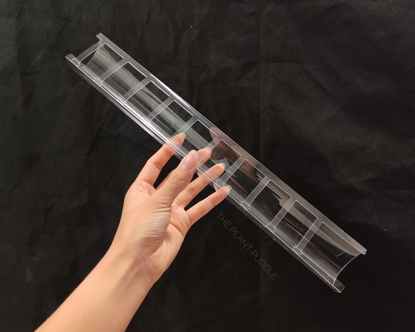 Front Opening Moss Pole - Clear Durable Plastic The Plant Puddle