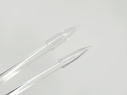 Straight Plant Stakes - Available In 6mm and 8mm Clear Acrylic The Plant Puddle