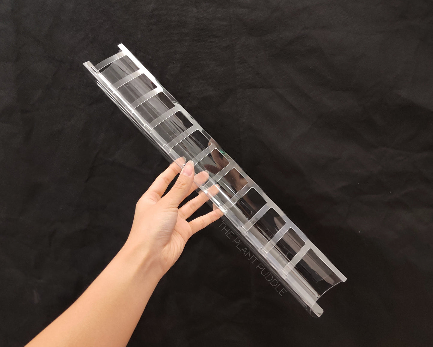 Front Opening Moss Pole - Clear Durable Plastic The Plant Puddle