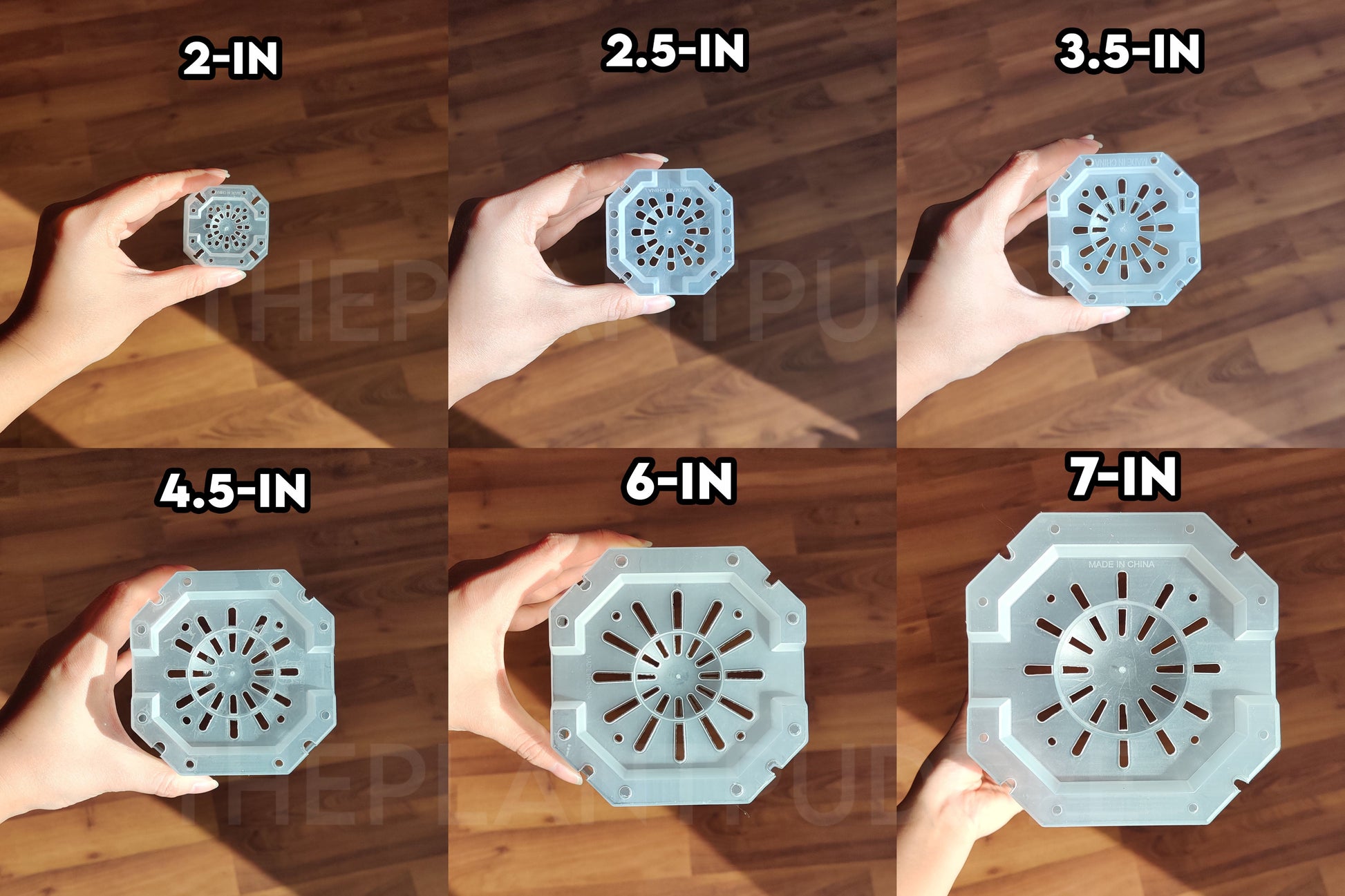 Square Frosted Plant Pot - High Drainage And Easy To Organize The Plant Puddle