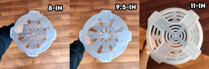 Tall Clear Plant Pot - High Drainage And Sturdy Design The Plant Puddle