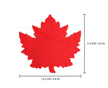 Maple Leaf Coasters - Colourful and Fun 6-Piece Set The Plant Puddle