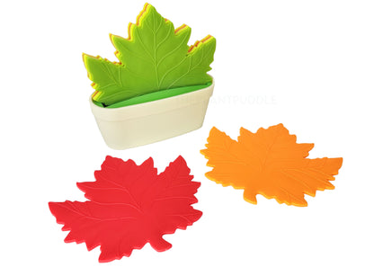 Maple Leaf Coasters - Colourful and Fun 6-Piece Set The Plant Puddle