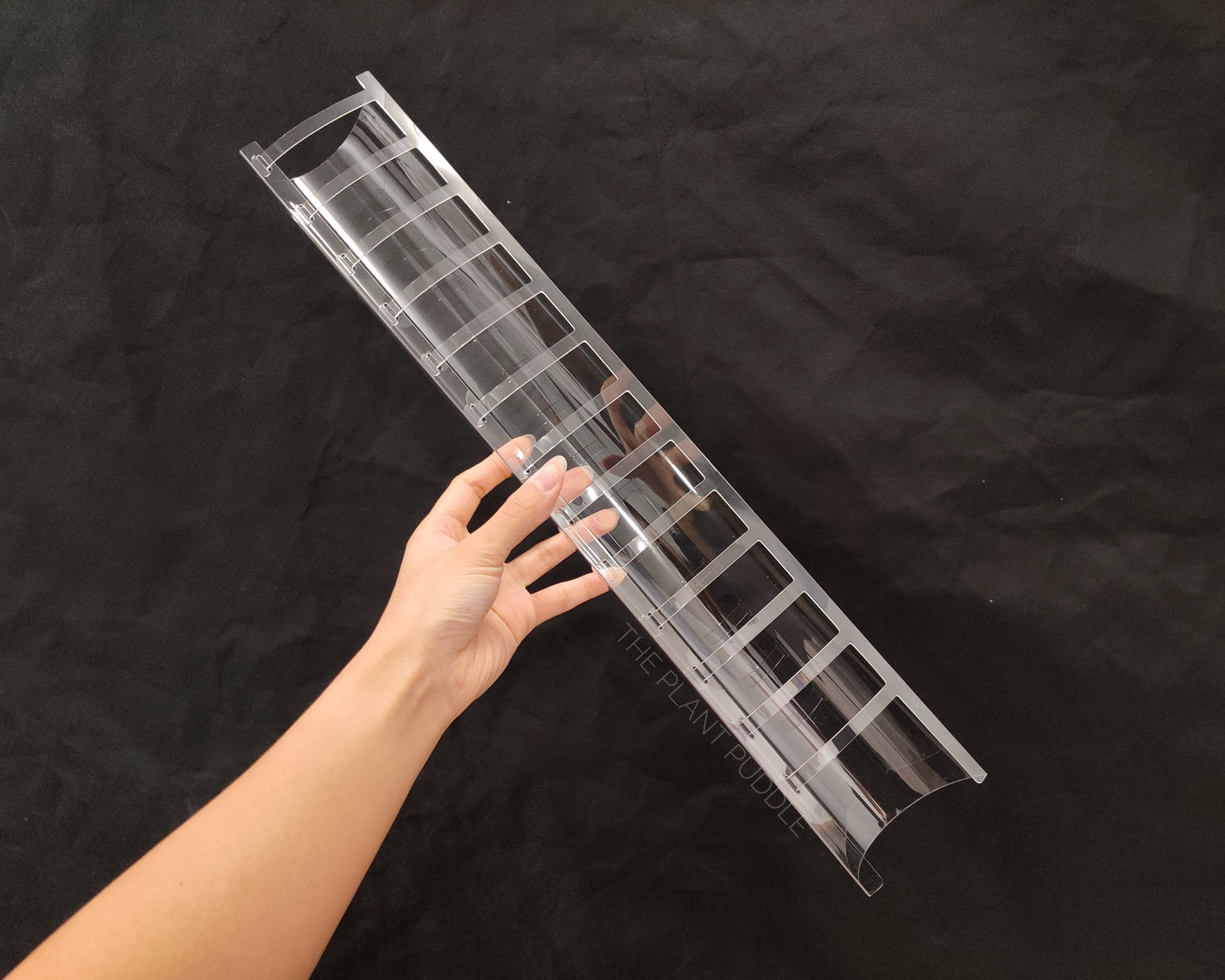 Front Opening Moss Pole - Clear Durable Plastic The Plant Puddle