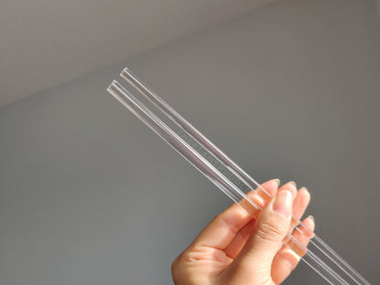 Straight Plant Stakes - Available In 6mm and 8mm Clear Acrylic The Plant Puddle