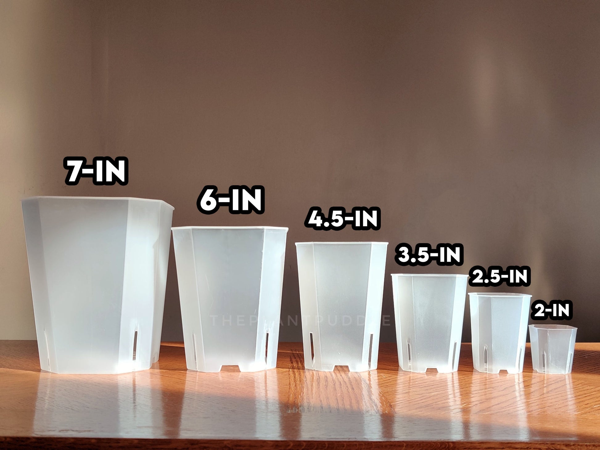 Square Frosted Plant Pot - High Drainage And Easy To Organize The Plant Puddle