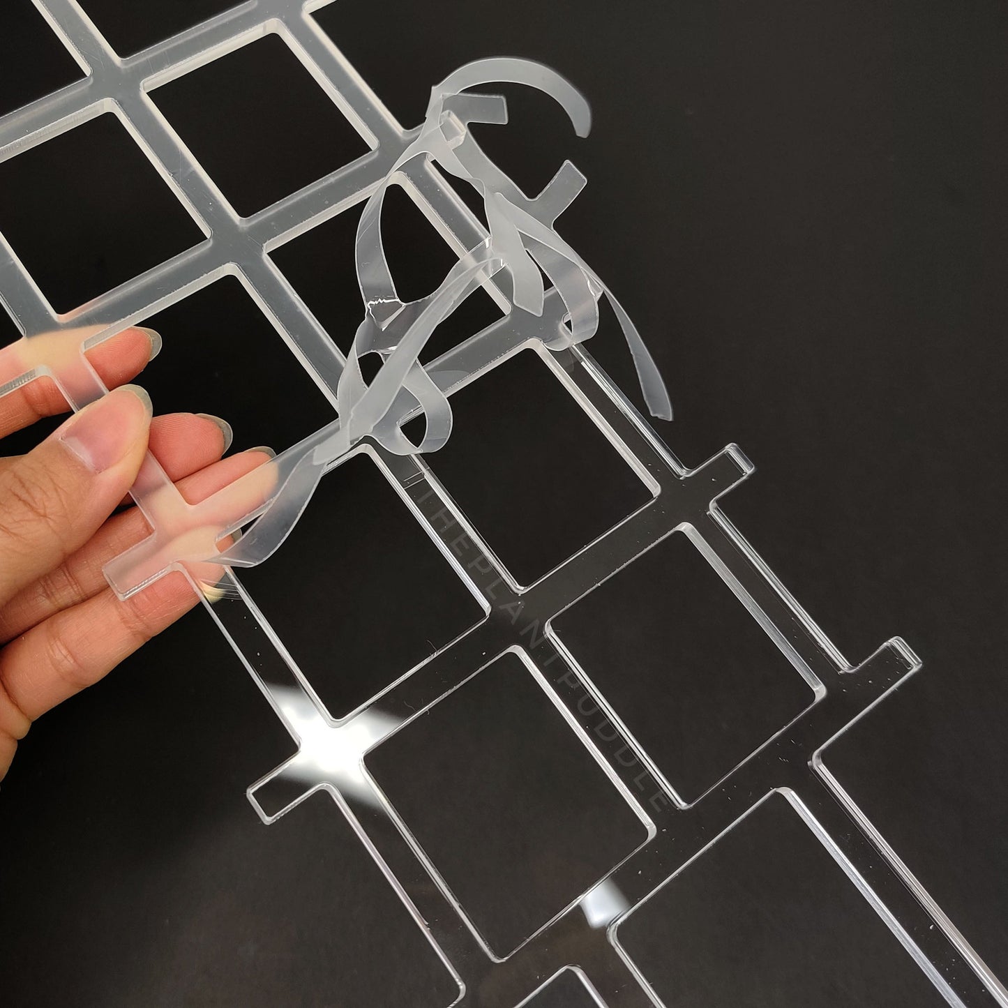 Fence Lattice Plant Trellis - Super Clear Acrylic The Plant Puddle