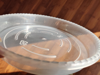 Round Plant Pot Saucers - Durable Translucent Plastic The Plant Puddle